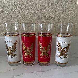 Vintage 1976 Libbey bicentennial glasses set of 4